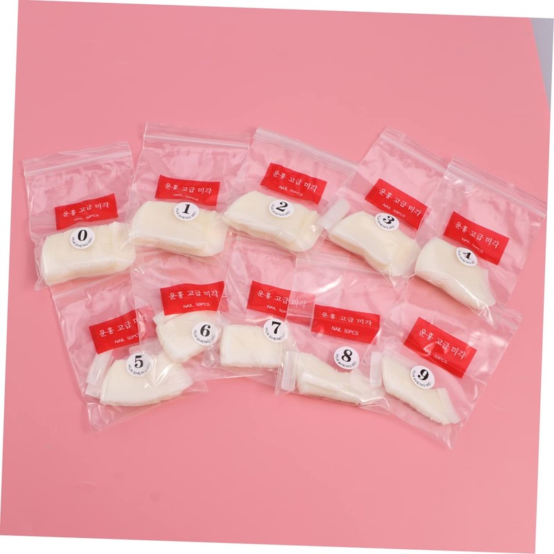 Baluue Natural Look Fake Nails Tips 500 Pieces Set False