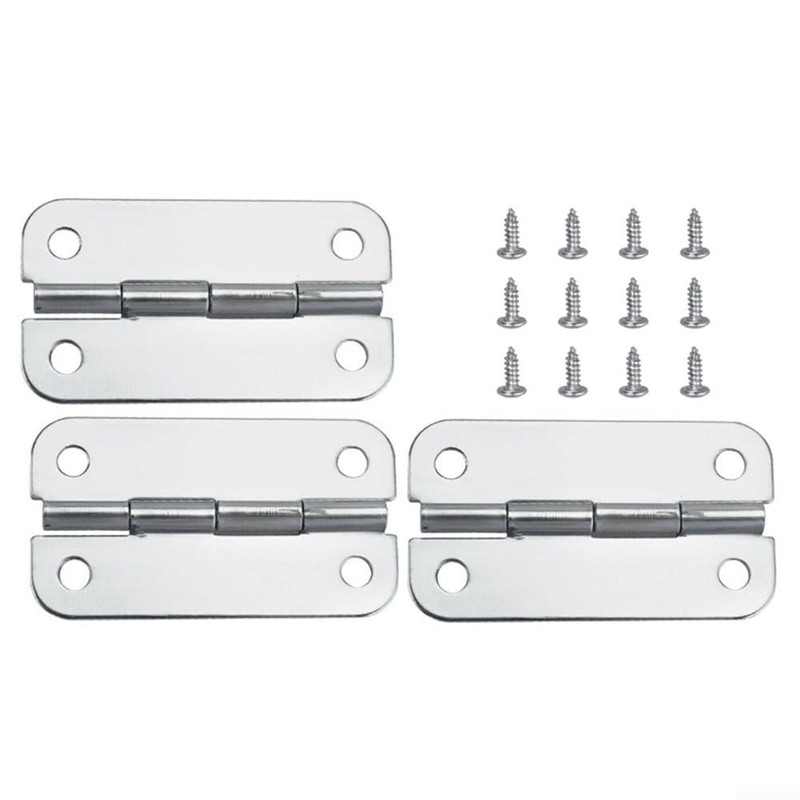 3PCS 304 Stainless Steel Cooler Hinges, Cooler Hinges & Screws