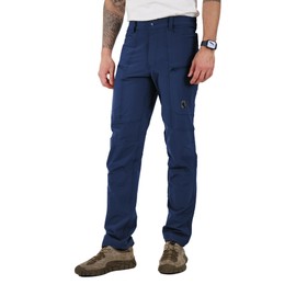 Ellobird Mens Flex Cargo Hiking Pants, Work Outdoor, Water Repellent 4-Way Stretch Lightweight, Men's Tactical Travel