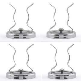 Keyfit Tools Adjustable Magnetic Or Wall Mount (4 pack) Broom Holder For Rake Shovel Tool Mop Garage Storage Hook Clip