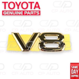 Toyota 03 - 07 TOYOTA LAND CRUISER REAR BACK DOOR LIFTGATE GOLD V8 EMBLEM OEM NEW