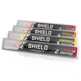 SHIELD Electrolyte Healthy Freeze Pops (3fl.oz) Variety of Natural Flavors from Real Fruit, Clear No Dyes No Artificial Sweeteners, Great Tasting Electrolyte Hydration (144 count)