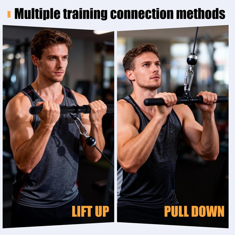 acenfc 360° Rotating Cable Pulley System, Home Gym LAT Pulldown