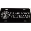 BLVD Bold Engraved US Air Force Veteran Car Tag Diamond