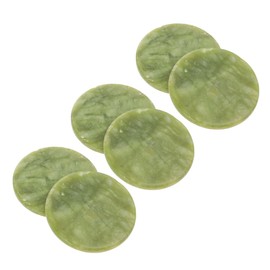 FRCOLOR 6pcs Reusable Eyelash Jade Gaskets Durable Eye Lash Extension Pads for Professional Use Lightweight and Easy to Store for Eyelash Grafting