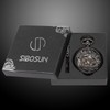 ÖSSZEFUT Mechanical Pocket Watches for Men, Lucky Dragon and Phoenix,
