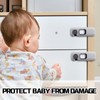 4 Pcs Fridge Locks for Children, Easy to Install Fridge