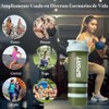 650ML/22OZ Botella para Proteina de Coctelera, JASUVII Protein Shaker con
