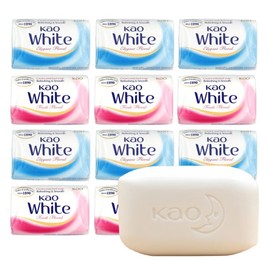 kao Kanebo KAO White Beauty Shower Face Wash Soap 130G x 12 / 가네보 카오 KAO 화이트 미용 샤워 세안 비누 130G x 12개
