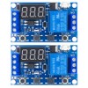 Wave 2 Pcs Automation Relay DC 12V Relay Module LED