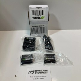 Wasabi Power Battery (2-Pack) and Dual Charger for GoPro HERO4, AHDBT-401