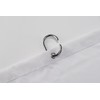Croydex Professional Plain White Water-Resistant Textile Shower Curtain 1800 X