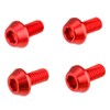 DRC D58-52-212 Tapered Bolt, Aluminum, Red, M6 x 0.5 inches