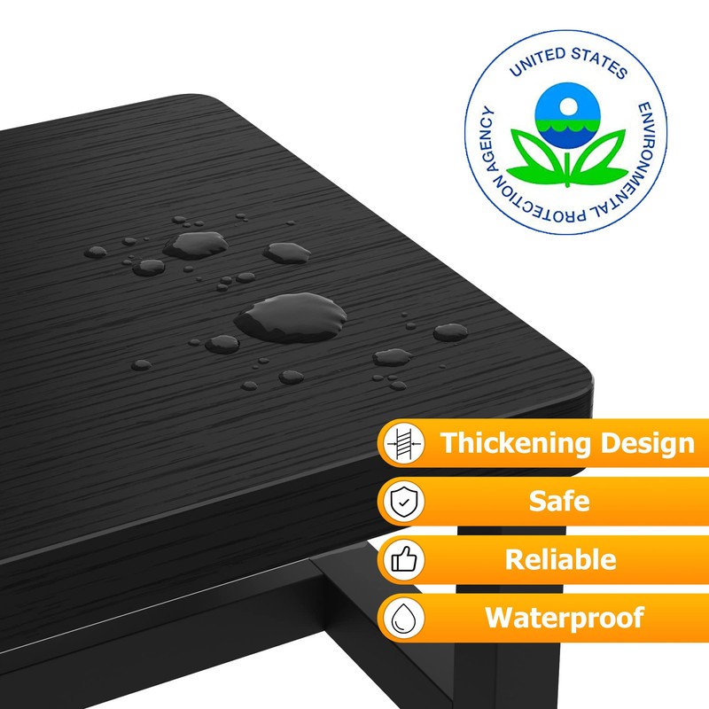 Step Stools for Adults Kids with Non-Slip Rubber Feet, Heavy