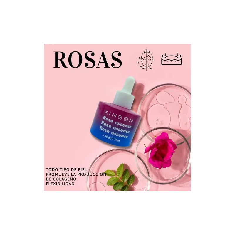 Serum Facial Kit4 Hidrante Acido Esencia Rosa Retinol Essenc