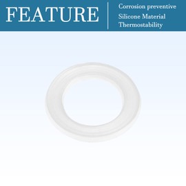 QUARKZMAN M8 Plastic Round Flat Washer Seal Nylon Sealing Ring for Glass Door Handle Transparent Pack of 50