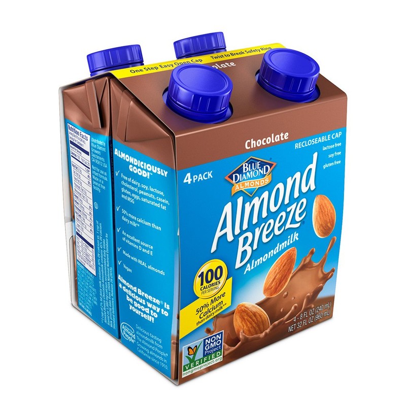 Almond Breeze Dairy Free Almondmilk, Chocolate, 8 Fl Oz, Pack