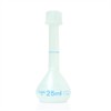 25ml Volumetric Flask with Screw Cap, Polypropylene, Class B, Karter