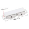 sourcing map Double Magnetic Latches Catch for Cabinet Door Cupboard