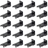 KXLIFE Black Wall Mount Brackets for Black Flexible Curtain Track,
