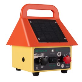 24 Hour Solar Electric Fence Charger,3-in-1 Electric Fence Charger,20 Miles,Solar/BatteryAC Powered Waterproof Design for Livestock Wildlife Control & Property Protection