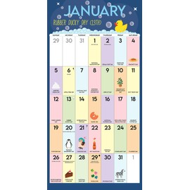Holidays for Days 2025 12" x 12" Wall Calendar