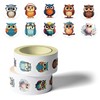 1000 Pieces Owl Sticker Roll for Kids, 10 Styles Cute