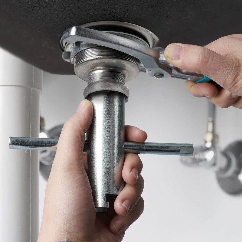 DURATECH Sink Strainer Lock Nut Wrench, Adjustable up to 4-3⁄4"