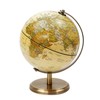 Exerz 14 cm Antique Globe Spanish Map - Metal Base