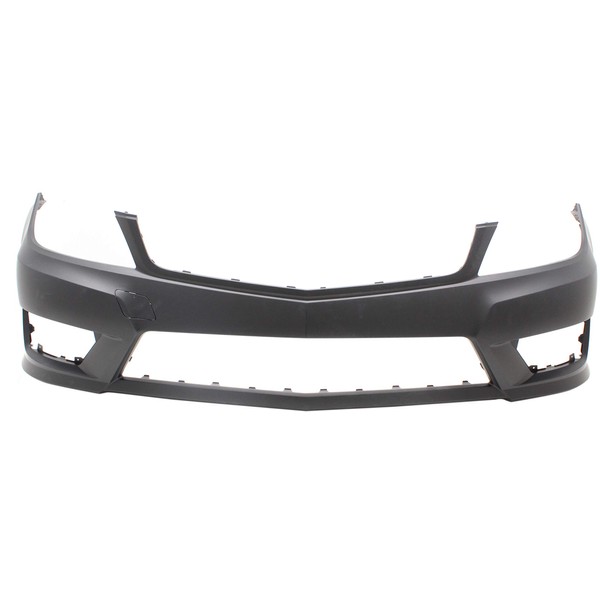 Evan Fischer Front Bumper Cover Compatible with 2012-2014 Mercedes Benz C300/C350 2012-2015 Primed with AMG Styling Package Parktronic and Side Marker Light Holes Coupe/(Sedan 12-14)