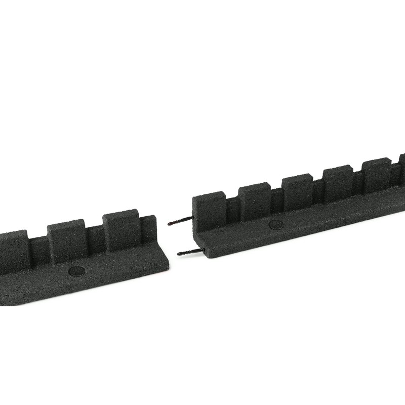 Playsafer L-Shaped Flexible Rubber Castle Edger for Lawns Landscaping and