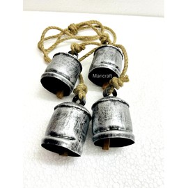 Maricraft Cow Bells Shabby Chic Country Style Rustic Christmas Hanging Bells Harmony Metal Hanging Vintage Lucky Bells Giant