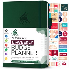 Clever Fox Bi Weekly Budget Planner – Undated Financial Planner Organizer Budget Book – Expense Tracker Notebook, Budgeting Planner, Bill Planner, Finance Planner to Manage Your Money, A5–Dark Green