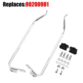 KZMPMT Saddlebag Support Brackets Kits Fit for Harley Touring Road King Electra Glide Ultra Classic 1997-2008 Road Glide 1998-2008 Street Glide FLHX 2006-2008, Chrome 90200861