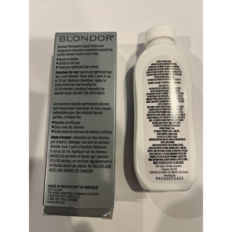 Wella Blondor Toner /01 Medium Beige, 2 oz