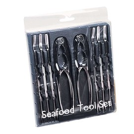 Avanti Seafood 8-Piece Tool Set, Silver (78538)