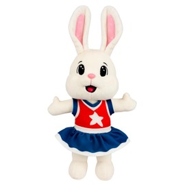 LOVELOCKBEAR Bunny Stuffed Animal, Rabbit Plush Toy, Cute Cheerleader Stuffed Animal Long Ears and Standing Toy, Suitable for Kids Friends Easter Christmas Birthday Gift