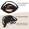 Kememo Crescent Bag for Women, Nylon Crossbody Hobos Bag Dumpling