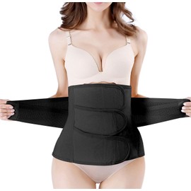 Faja posparto C-Sección Cinturón de recuperación de espalda para el vientre, Negro -, Postpartum Waist 27"-33",M