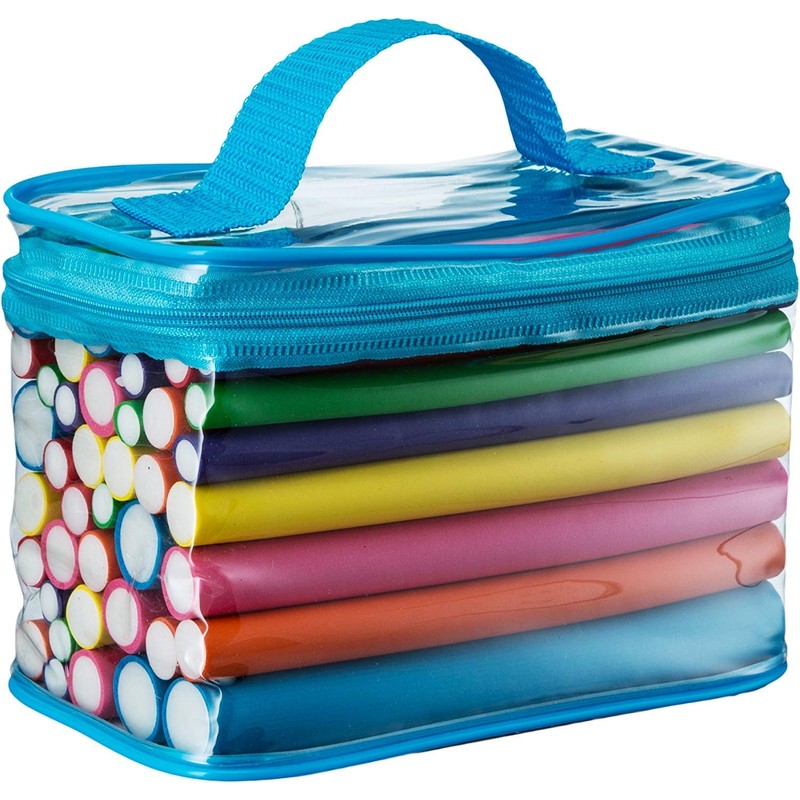 Tifara Beauty Salon Heatless Flexible Hair Rollers Curlers 42-pack 7"