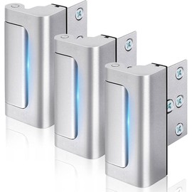 Home Security Door Reinforcement Lock 3 Pack Door Security Lock Withstand 800 lbs for Inward Swinging Door:_1