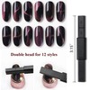 SILPECWEE 3Pcs Cat Eye Magnet for Nails Gel Nail Polish