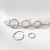 QXXPVV 5Pcs Hoop Nose Rings 20G 18G Stainless Steel Piercing
