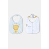 Chicco Unisex Baby Soft Cotton Feeding Bibs (Pack of 5),