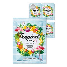 Cool Bath Accessories, Tropical Bus Island Flower Scent, 20 Packets (Summer Cold Protection, Summer Putty Floral, Southern Country Individual Packaging, Made in Japan) ThinkFamily Original Set