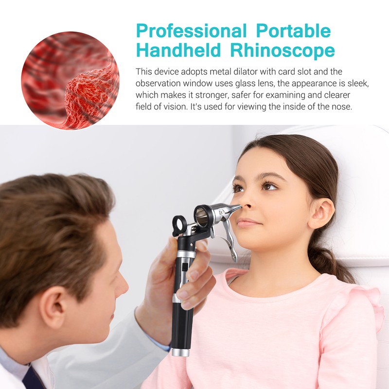 Optical Nasal Speculum 2X Magnification with LED Light 9mm Replaceable