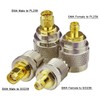 Superbat UHF to SMA Adapter, UHF Male/Fmale (PL259/SO239) to SMA