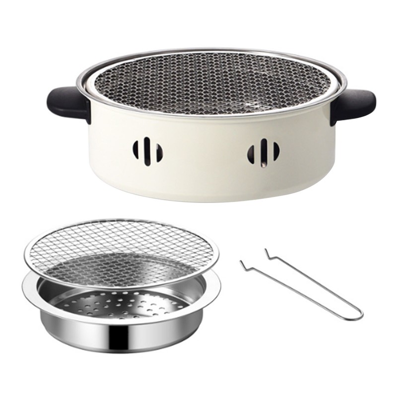 Charcoal Barbecue Grill Versatile Deformation Proof Portable Barbecue Grill for
