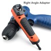 Right Angle Drill Adapter Hex Interface Electric Screwdriver Corner Attachment