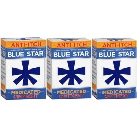 Blue Star Ointment For Ringworm / Eczema Itching 2oz  ( 3 pack )